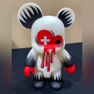 Toy2R QEE RIPPA BEAR 2003 DOINK INC 8”  Bear RARE HTF Glow in the dark